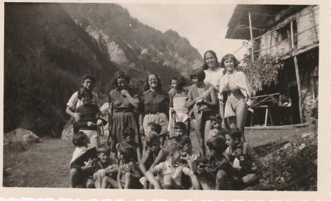 Colonie des enfants "Freinet" à Vallouise (1950)