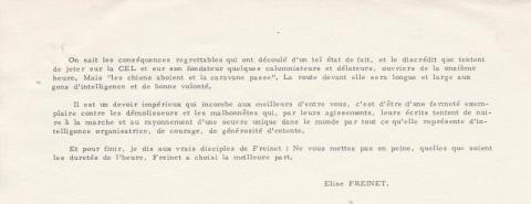 Pour une CEL forte et loyale de E Freinet 1965