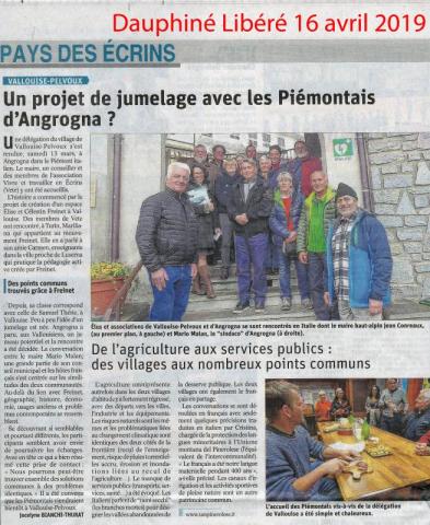 Jumelage potentiel entre Vallouise et Angrogna (Piémont)
