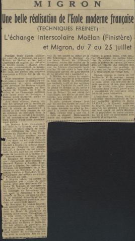 Rencontres de correspondants juillet 1955