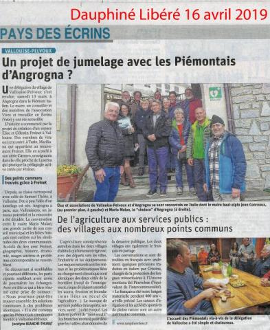 Jumelage potentiel entre Vallouise et Angrogna (Piémont)