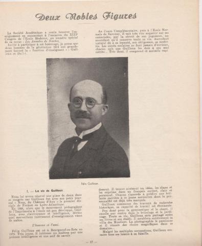 Félix Guilloux (1878-1931) selon Marcel Gouzil
