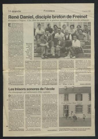 René Daniel, article Ouest France 1999