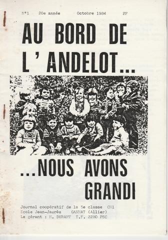 n°1 octobtre 1984 , 20e année CM1