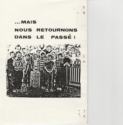  4e de couverture du n°1 d'oct. 1984