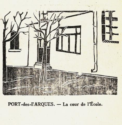 la cour de l'école