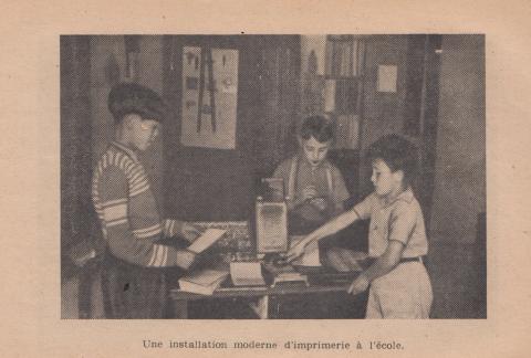 Une installation moderne d'imprimerie à l'école ap p. 208