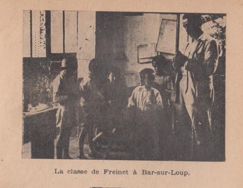 la classe de Freinet à Bar-sur-Loup entre la page 64 et 65